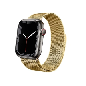Kup Armband Crong Milano Steel Apple Watch 4/5/6/7/SE/8/9/Ultra 44/45/49mm (gold) - CRG253 - {ean13} - Sklep Home Screen