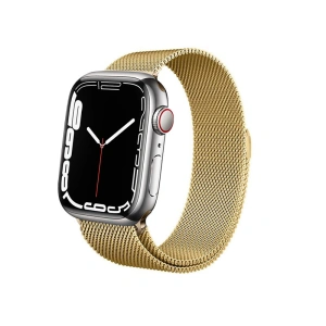 Kup Armband Crong Milano Steel Apple Watch 4/5/6/7/SE/8/9/Ultra 44/45/49mm (gold) - CRG253 - {ean13} - Sklep Home Screen