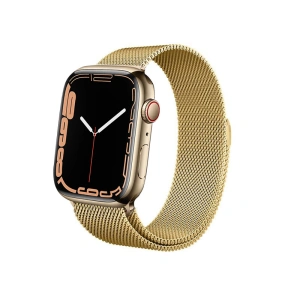 Kup Armband Crong Milano Steel Apple Watch 4/5/6/7/SE/8/9/Ultra 44/45/49mm (gold) - CRG253 - {ean13} - Sklep Home Screen