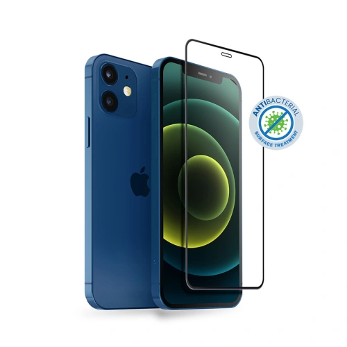 Kup Gehärtetes Glas Crong Anti-Bakteriell 3D Rüstungs Glas Apple iPhone 12 mini + Installationsrahmen - CRG263 - {ean13} - Sklep Home Screen