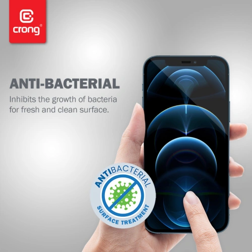 Kup Szkło hartowane Crong Anti-Bacterial 3D Armour Glass Apple iPhone 12 mini + ramka instalacyjna - CRG263 - {ean13} - Sklep Home Screen