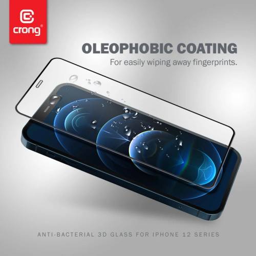 Kup Szkło hartowane Crong Anti-Bacterial 3D Armour Glass Apple iPhone 12 mini + ramka instalacyjna - CRG263 - {ean13} - Sklep Home Screen