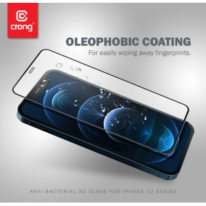 Kup Szkło hartowane Crong Anti-Bacterial 3D Armour Glass Apple iPhone 12 Pro Max + ramka instalacyjna - CRG265 - {ean13} - Sklep Home Screen