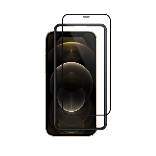 Kup Gehärtetes Glas Crong Anti-Bakteriell 3D Rüstungs-Glas Apple iPhone 12 Pro Max + Installationsrahmen - CRG265 - {ean13} - Sklep Home Screen