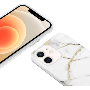 Kup Etui Crong Marble Case Apple iPhone 12 mini (biały) - CRG275 - {ean13} - Sklep Home Screen