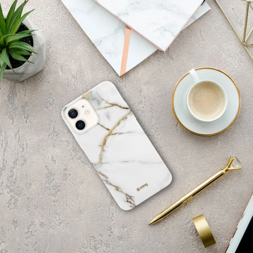 Kup Etui Crong Marble Case Apple iPhone 12 mini (bílý) - CRG275 - {ean13} - Sklep Home Screen