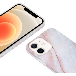 Kup Case Crong Marble Case Apple iPhone 12 mini (rosa) - CRG276 - {ean13} - Sklep Home Screen