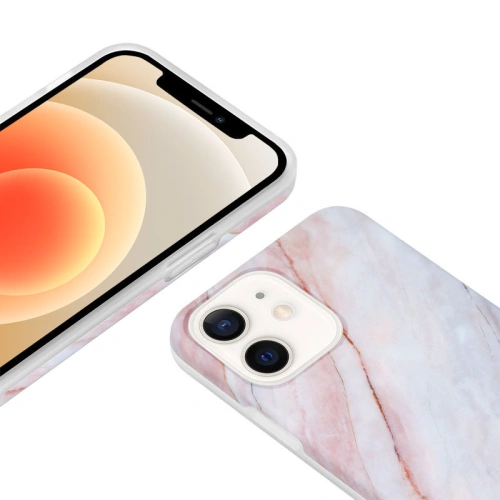 Kup Case Crong Marble Case Apple iPhone 12 mini (rosa) - CRG276 - {ean13} - Sklep Home Screen