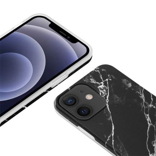 Kup Etui Crong Marble Case Apple iPhone 12 mini (czarny) - CRG277 - {ean13} - Sklep Home Screen