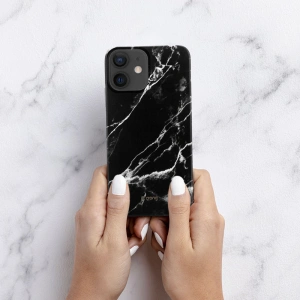 Kup Case Crong Marble Case Apple iPhone 12 mini (schwarz) - CRG277 - {ean13} - Sklep Home Screen