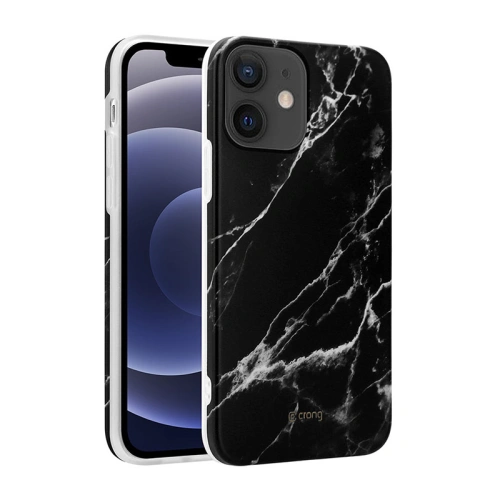 Kup Etui Crong Marble Case Apple iPhone 12 mini (czarny) - CRG277 - {ean13} - Sklep Home Screen