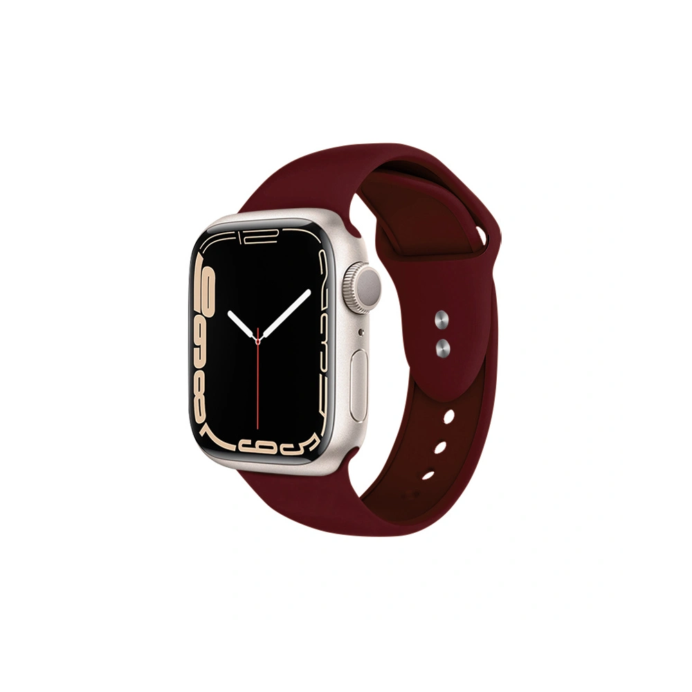 Pasek Crong Liquid Apple Watch 4/5/6/7/SE/8/9/10 40/41/42mm (bordowy)