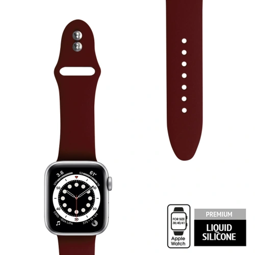 Buy Belt Crong Liquid Apple Watch 4/5/6/7/SE/8/9/10 40/41/42mm (burgundy) - CRG288 - {ean13} - Home Screen Store Europe