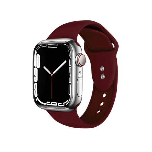 Kup Pasek Crong Liquid Apple Watch 4/5/6/7/SE/8/9/Ultra 44/45/49mm (bordový) - CRG289 - {ean13} - Sklep Home Screen