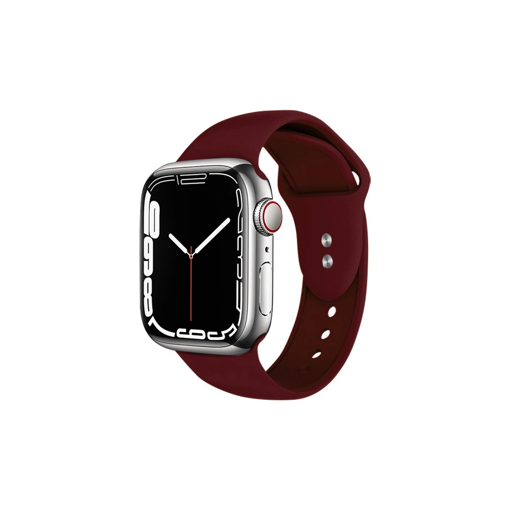 Pasek Crong Liquid Apple Watch 4/5/6/7/SE/8/9/Ultra 44/45/49mm (bordowy)