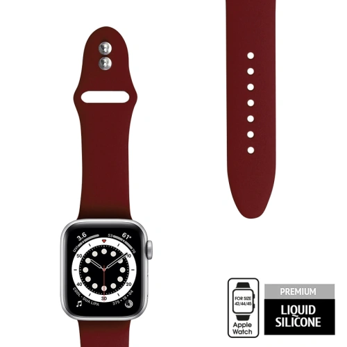 Buy Belt Crong Liquid Apple Watch 4/5/6/7/SE/8/9/Ultra 44/45/49mm (burgundy) - CRG289 - {ean13} - Home Screen Store Europe