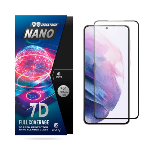 Kup Hybriertes Glas Crong 7D Nano Flexibles Glas Samsung Galaxy S21 - CRG290 - {ean13} - Sklep Home Screen