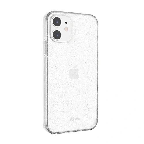 Kup Etui Crong Glitter Case Apple iPhone 12 mini (transparent/silver) - CRG303 - {ean13} - Sklep Home Screen