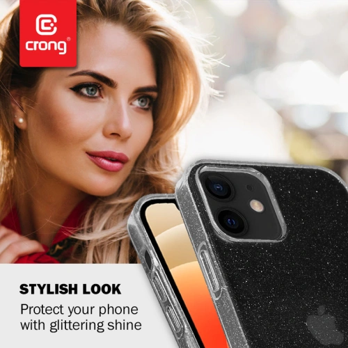 Buy Crong Glitter Case Apple iPhone 12/12 Pro (clear/silver) - CRG304 - {ean13} - Home Screen Store Europe