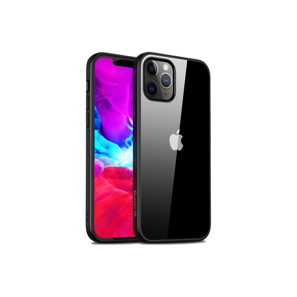 Etui Crong Clear Cover Apple iPhone 12 Pro Max (czarny)