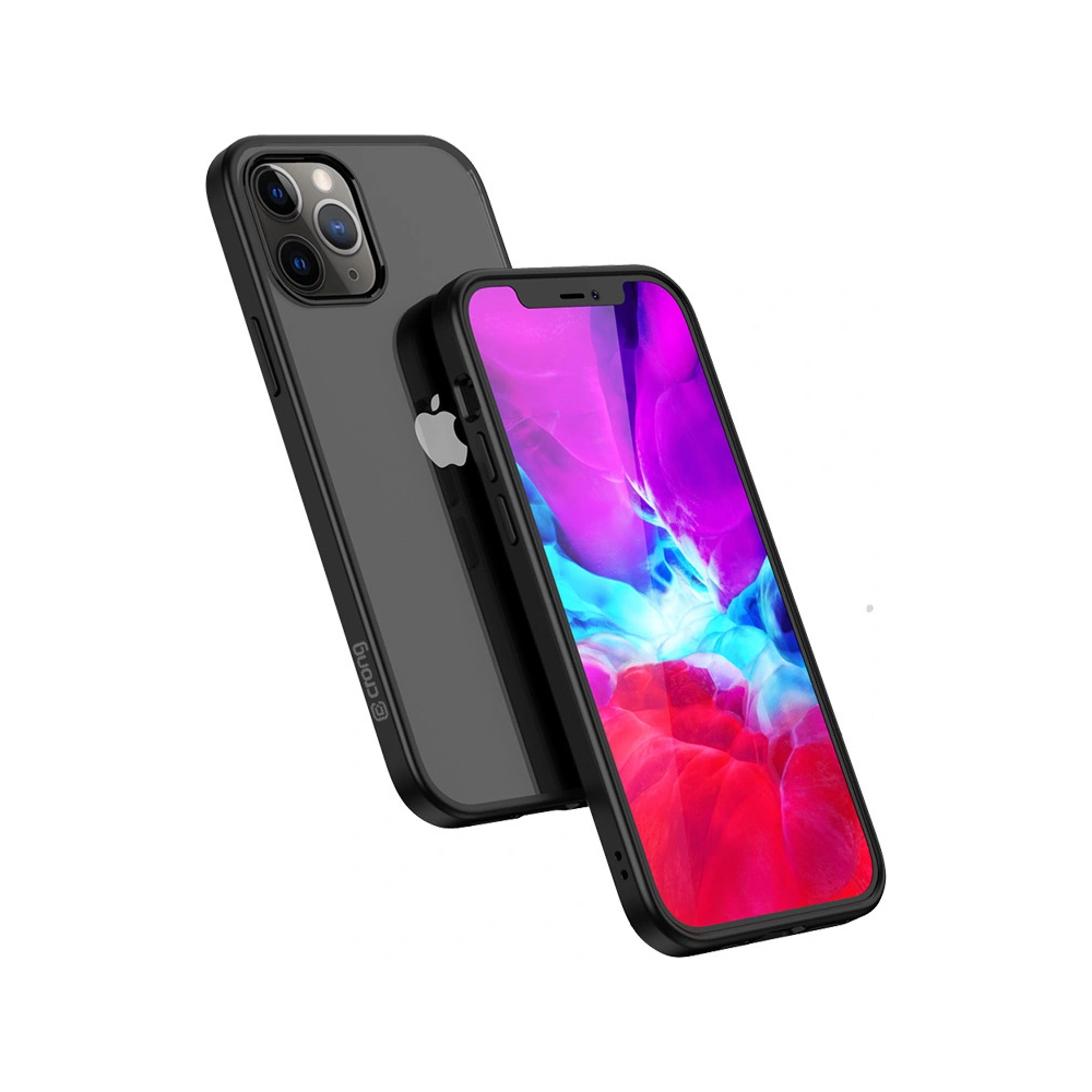 Etui Crong Clear Cover Apple iPhone 12 Pro Max (czarny)