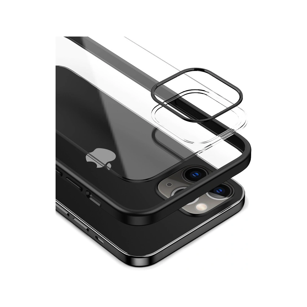 Etui Crong Clear Cover Apple iPhone 12 Pro Max (czarny)