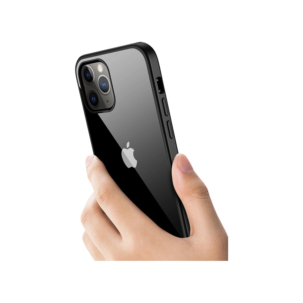 Etui Crong Clear Cover Apple iPhone 12 Pro Max (czarny)