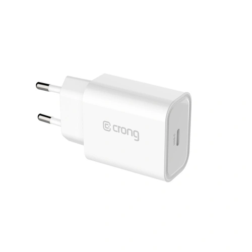 Kup Încărcător rețea Crong USB-C Încărcător de călătorie USB-C Power Delivery 20W (alb) - CRG311 - {ean13} - Sklep Home Screen