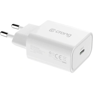 Ładowarka sieciowa Crong USB-C Travel Charger USB-C Power Delivery 20W (biały)