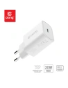 Kup Ładowarka sieciowa Crong USB-C Travel Charger USB-C Power Delivery 20W (biały) - CRG311 - {ean13} - Sklep Home Screen