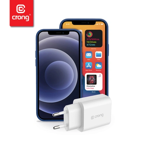 Kup Ładowarka sieciowa Crong USB-C Travel Charger USB-C Power Delivery 20W (biały) - CRG311 - {ean13} - Sklep Home Screen