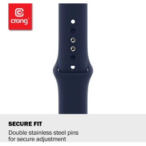 Pasek Crong Liquid Apple Watch 4/5/6/7/SE/8/9/Ultra 44/45/49mm (biały)