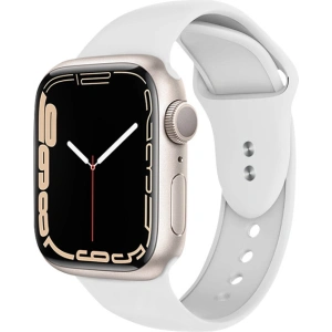 Pasek Crong Liquid Apple Watch 4/5/6/7/SE/8/9/Ultra 44/45/49mm (biały)
