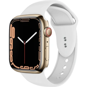 Pasek Crong Liquid Apple Watch 4/5/6/7/SE/8/9/Ultra 44/45/49mm (biały)