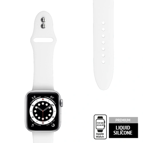 Kup Crong Liquid Apple Watch 4/5/6/7/SE/8/9/Ultra 44/45/49mm (weiß) - CRG313 - {ean13} - Sklep Home Screen