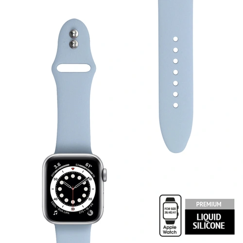 Kup Pasek Crong Liquid Apple Watch 4/5/6/7/SE/8/9/10 40/41/42mm (světle modrý) - CRG316 - {ean13} - Sklep Home Screen