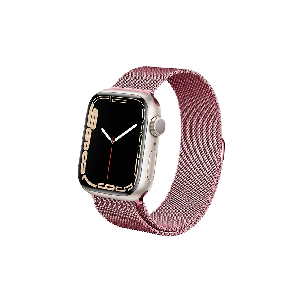 Bransoleta Crong Milano Steel Apple Watch 4/5/6/7/SE/8/9 40/41mm (różowe złoto)