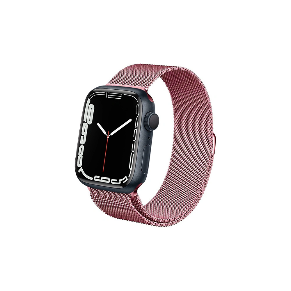 Bransoleta Crong Milano Steel Apple Watch 4/5/6/7/SE/8/9 40/41mm (różowe złoto)