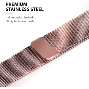Kup Armband Crong Milano Steel Apple Watch 4/5/6/7/SE/8/9 40/41mm (Roségold) - CRG318 - {ean13} - Sklep Home Screen