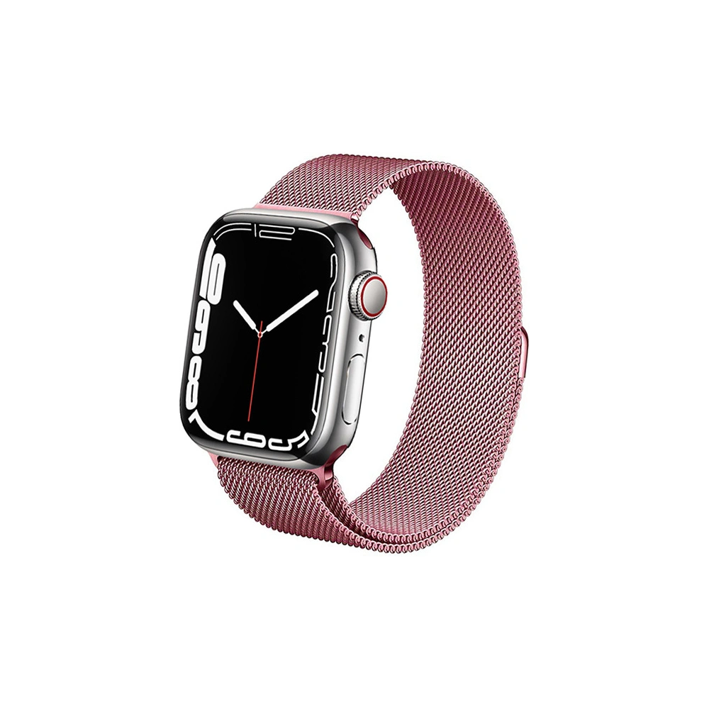 Bransoleta Crong Milano Steel Apple Watch 4/5/6/7/SE/8/9 40/41mm (różowe złoto)