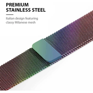 Kup Bransoleta Crong Milano Steel Apple Watch 4/5/6/7/SE/8/9 40/41mm (opalizujący) - CRG319 - {ean13} - Sklep Home Screen