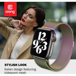 Kup Bransoleta Crong Milano Steel Apple Watch 4/5/6/7/SE/8/9 40/41mm (opalizujący) - CRG319 - {ean13} - Sklep Home Screen