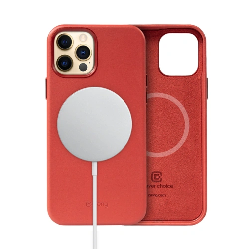 Buy Crong Essential Cover Magnetic MagSafe Apple iPhone 12 Pro Max (red) - CRG338 - {ean13} - Home Screen Store Europe
