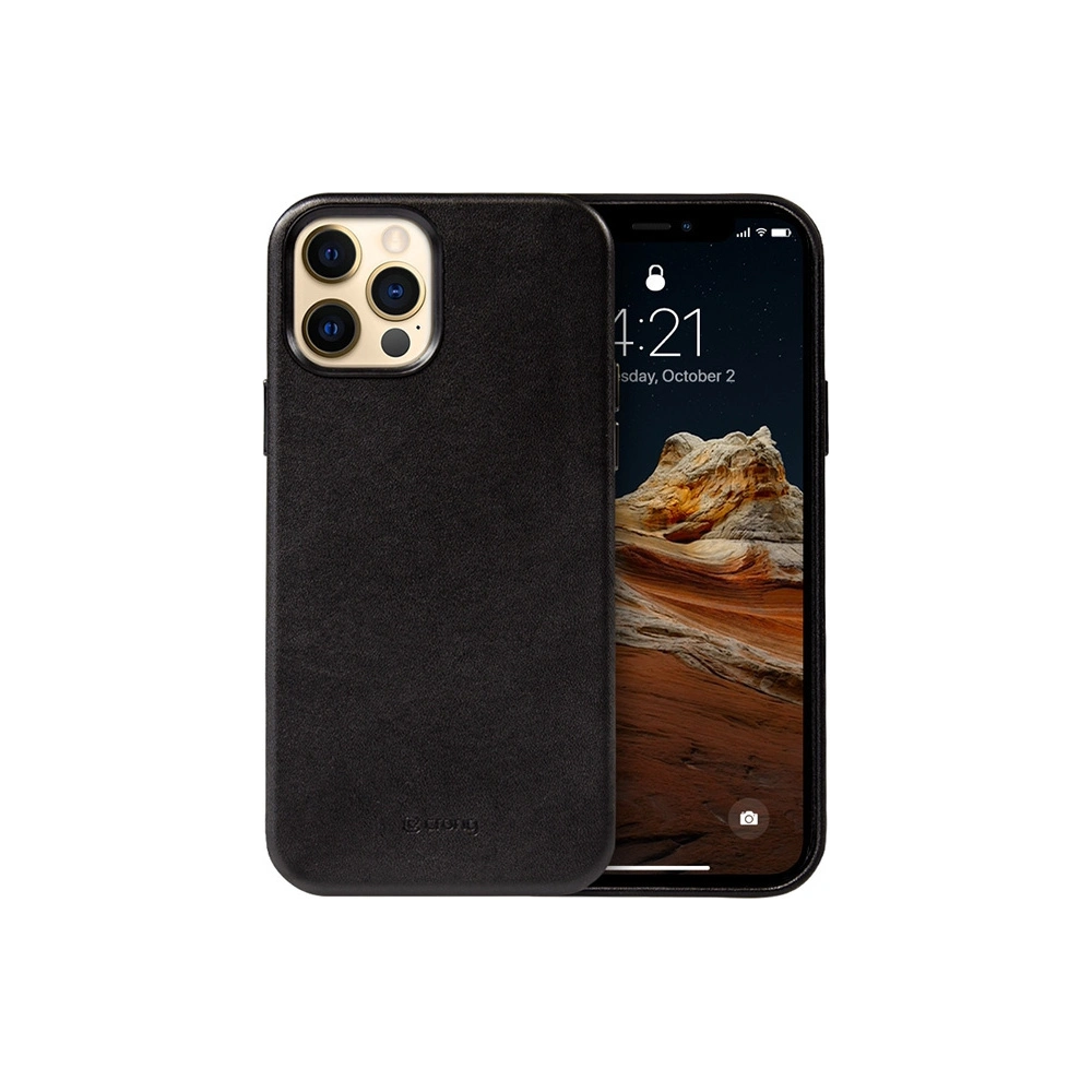 Etui Crong Essential Cover Apple iPhone 12 Pro Max (czarny)