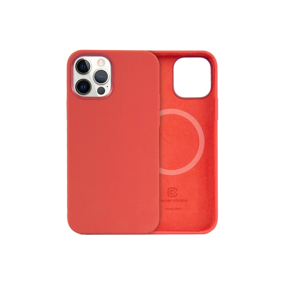 Etui Crong Color Cover Magnetic MagSafe Apple iPhone 12/12 Pro (czerwony)