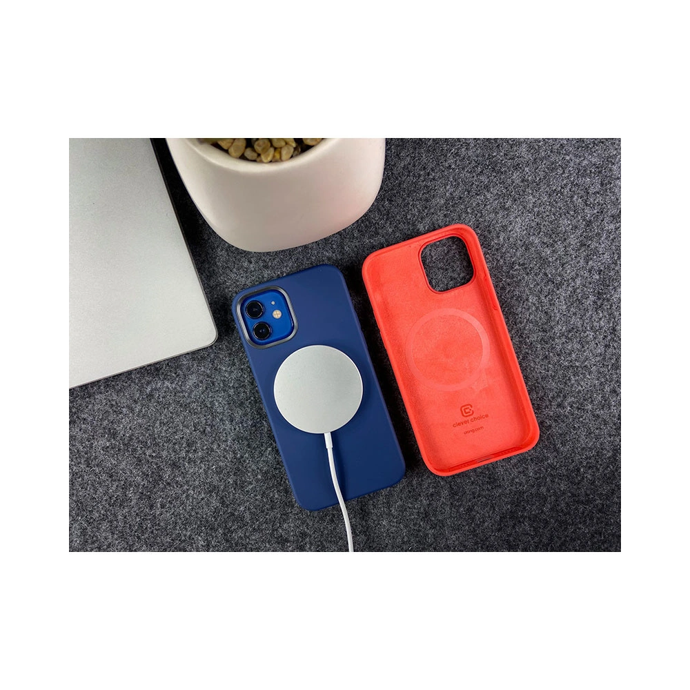 Etui Crong Color Cover Magnetic MagSafe Apple iPhone 12/12 Pro (czerwony)