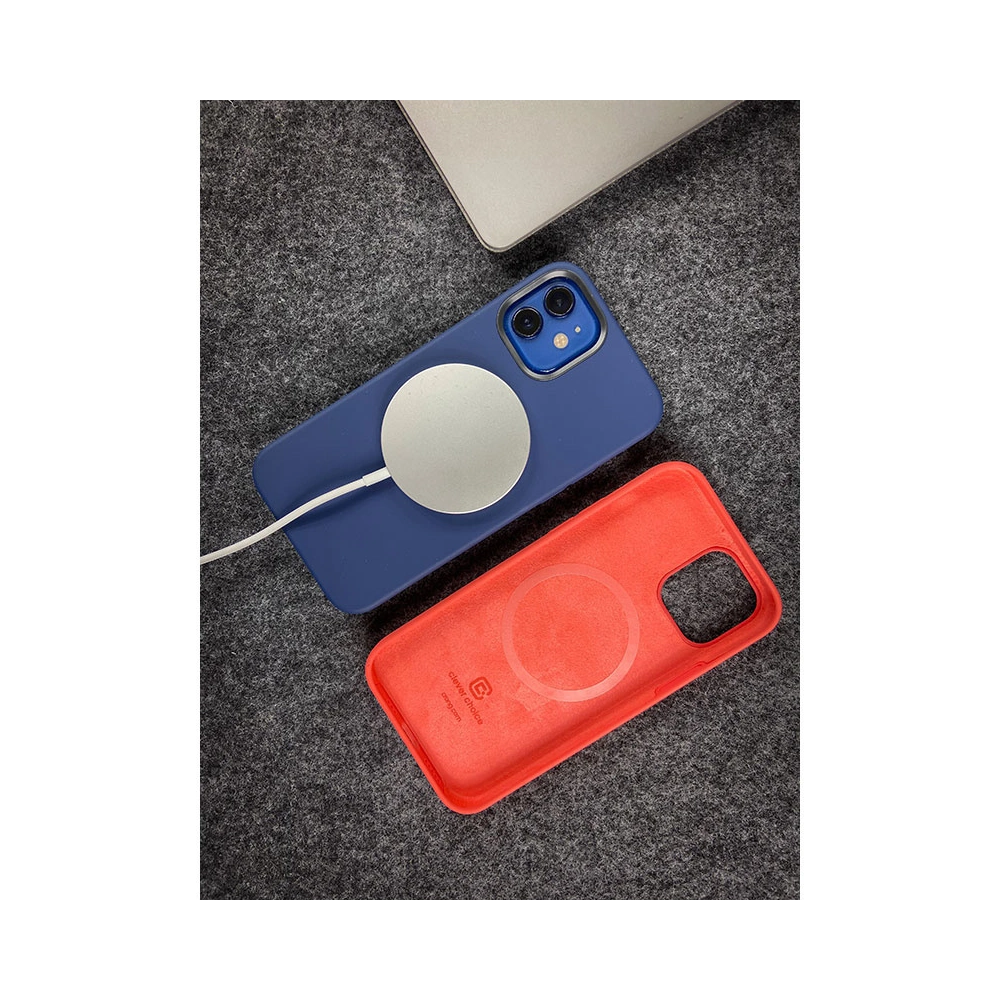 Etui Crong Color Cover Magnetic MagSafe Apple iPhone 12/12 Pro (czerwony)