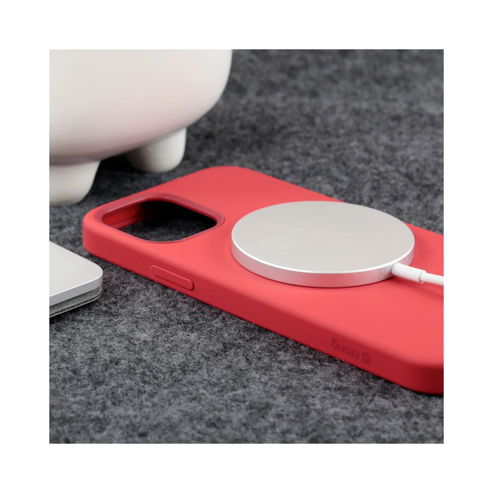 Etui Crong Color Cover Magnetic MagSafe Apple iPhone 12/12 Pro (czerwony)