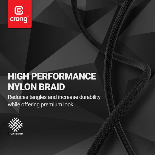 Buy Crong Armor Link USB-C/USB-C Cable 60W 150cm (black) - CRG350 - {ean13} - Home Screen Store Europe