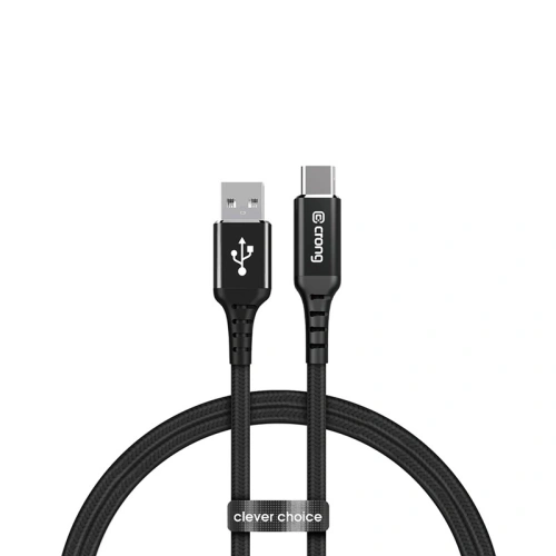 Kup Kabel Crong Armor Link USB-A/USB-C 60W 150cm (czarny) - CRG351 - {ean13} - Sklep Home Screen